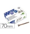 ENCUADERNADORES LIDERPAPEL N.12 70 MM -CAJA DE 100 NIQUELADOS