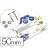 ENCUADERNADORES LIDERPAPEL 50 MM CON ARANDELA -LATONADOS -CAJA DE 100
