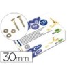 ENCUADERNADORES LIDERPAPEL 30 MM CON ARANDELA -LATONADOS -CAJA DE 100