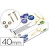 ENCUADERNADORES LIDERPAPEL 40 MM CON ARANDELA -LATONADOS -CAJA DE 100