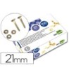 ENCUADERNADORES LIDERPAPEL 21 MM CON ARANDELA -LATONADOS -CAJA DE 100