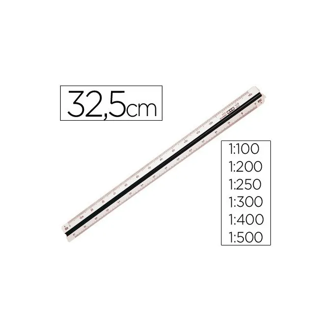 ESCALA MOR 1632.20 -1:100-200-250-300-400-500 -30 CM -ESTUCHE RIGID...