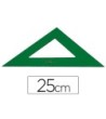 ESCUADRA FABER CASTELL 25 CM PLASTICO VERDE