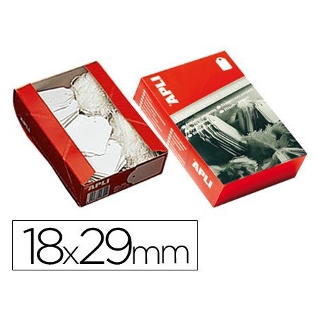 ETIQUETAS COLGANTES APLI 389 18 X 29 MM -CAJA DE 1000