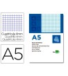 BLOC NOTAS LIDERPAPEL CUADRO 4MM A5 80 HOJAS 60G/M2 PERFORADO