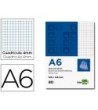 BLOC NOTAS LIDERPAPEL CUADRO 4MM A6 80 HOJAS 60G/M2 PERFORADO