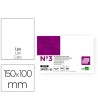 FICHA LIDERPAPEL LISA No.3 100X150MM PAQUETE DE 100 180G