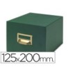 FICHERO FICHAS TELA VERDE 500 FICHAS N.4 -TAMAÑO 125X200 MM
