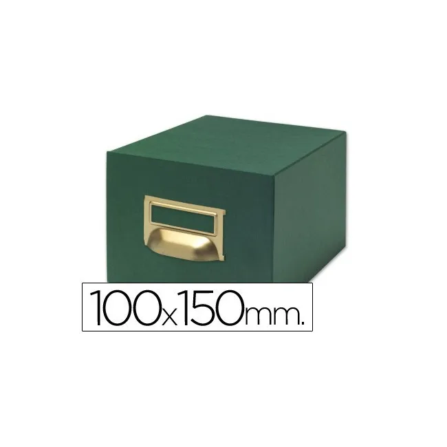 FICHERO FICHAS TELA VERDE 1000 FICHAS N.3 -TAMAÑO 100X150 MM