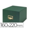 FICHERO FICHAS TELA VERDE 1000 FICHAS N.5 -TAMAÑO 160X220 MM