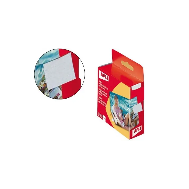 TACKS AUTOADHESIVOS APLI 2 CARAS CAJA DE 250 UNIDADES