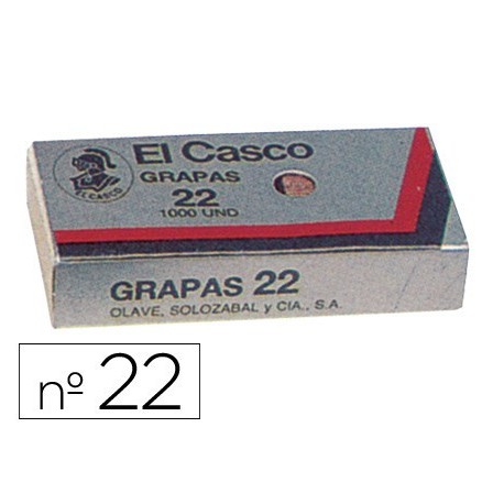 GRAPAS EL CASCO 22 -CAJA DE 1000