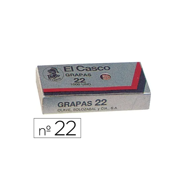 GRAPAS EL CASCO 22 -CAJA DE 1000