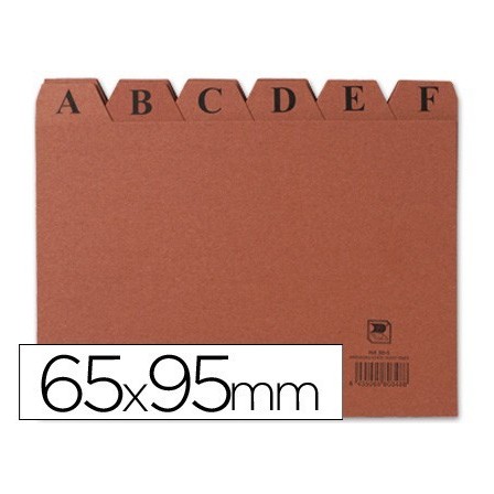 INDICE FICHERO CARTON -No. 1 -TAMAÑO 65X95