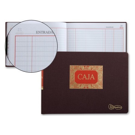 LIBRO MIQUELRIUS CUARTO -APAISADO -100 HOJAS -CAJA -ENTRADA Y SALIDA