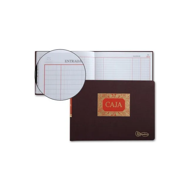 LIBRO MIQUELRIUS CUARTO -APAISADO -100 HOJAS -CAJA -ENTRADA Y SALIDA