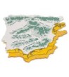 PLANTILLA PLASTICO MAPA ESPAÑA -BOLSA DE 3 22X18 CM