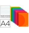LIBRETA LIDERPAPEL 360 TAPA DE PLASTICO A4 48 HOJAS 90G/M2 HORIZONT...