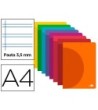 LIBRETA LIDERPAPEL 360 TAPA DE PLASTICO A4 48 HOJAS 90G/M2 PAUTA 4 ...