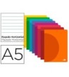 LIBRETA LIDERPAPEL 360 TAPA DE PLASTICO A5 48 HOJAS 90G/M2 HORIZONT...