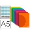 LIBRETA LIDERPAPEL 360 TAPA DE PLASTICO A5 48 HOJAS 90G/M2 CUADRO 3...