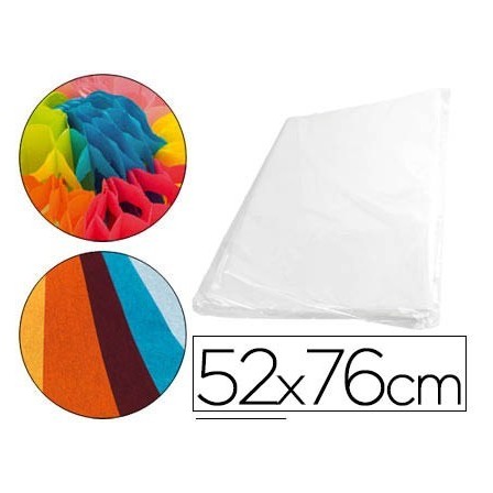 PAPEL SEDA 52X76 CM 18 GR BLANCO -PAQUETE DE 500 HOJAS