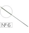 PELOS DE SEGUETA MADERA N.6 -CAJA DE 144