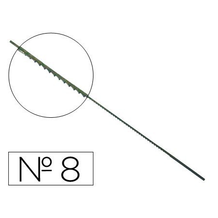 PELOS DE SEGUETA MADERA N.8 -CAJA DE 144