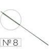 PELOS DE SEGUETA MADERA N.8 -CAJA DE 144