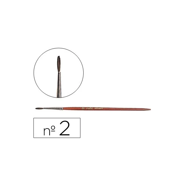 PINCELES ACUARELA LIDERPAPEL Nº2 -VIROLA CROMADA PELO ENGOMADO