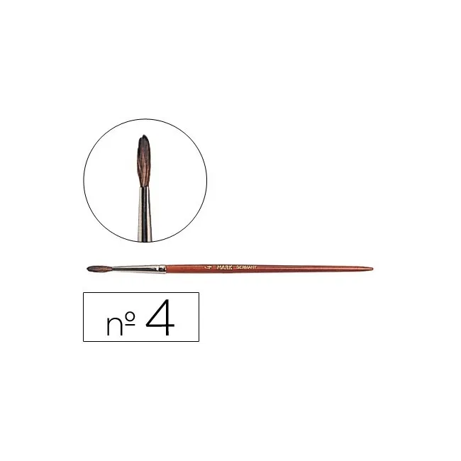 PINCELES ACUARELA LIDERPAPEL Nº 4 -VIROLA CROMADA PELO ENGOMADO