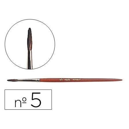 PINCELES ACUARELA LIDERPAPEL Nº 5 -VIROLA CROMADA PELO ENGOMADO