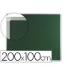 PIZARRA VERDE MURAL Q-CONNECT 200X100 CM SIN REPISA CON MARCO DE AL...