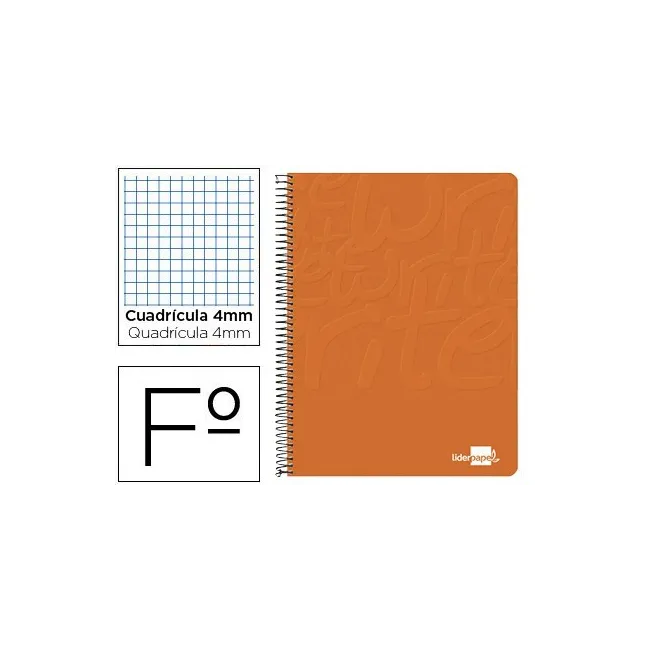 CUADERNO ESPIRAL LIDERPAPEL FOLIO WRITE TAPA BLANDA 80H 60GR CUADRO...