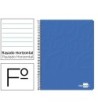 CUADERNO ESPIRAL LIDERPAPEL FOLIO WRITE TAPA BLANDA 80H 60GR HORIZO...