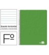 CUADERNO ESPIRAL LIDERPAPEL FOLIO WRITE TAPA BLANDA 80H 60GR HORIZO...