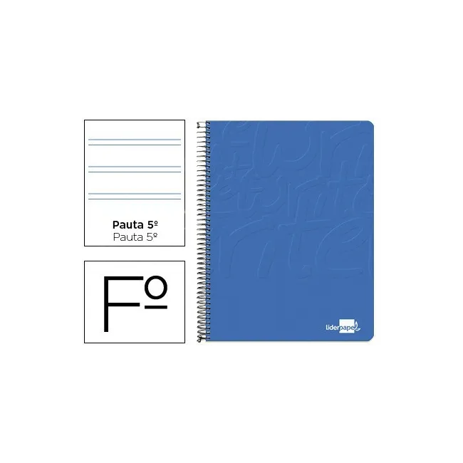 CUADERNO ESPIRAL LIDERPAPEL FOLIO WRITE TAPA BLANDA 80H 60GR PAUTA ...