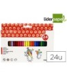 LAPICES CERA LIDERPAPEL CAJA DE 24 COLORES