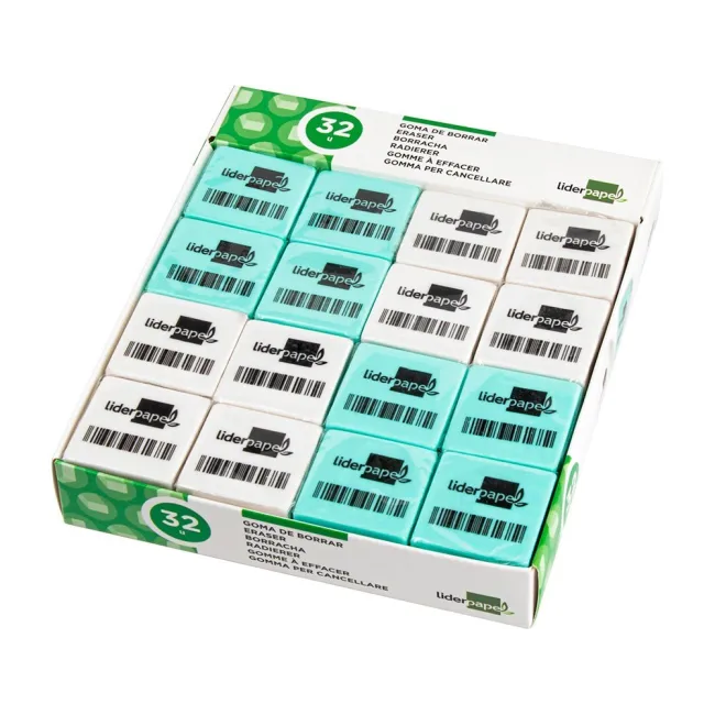 GOMA LIDERPAPEL PARA LAPIZ CON FORMA CUADRADA