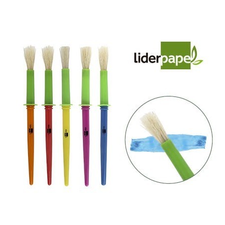 PINCELES ESCOLARES LIDERPAPEL MEDIANO