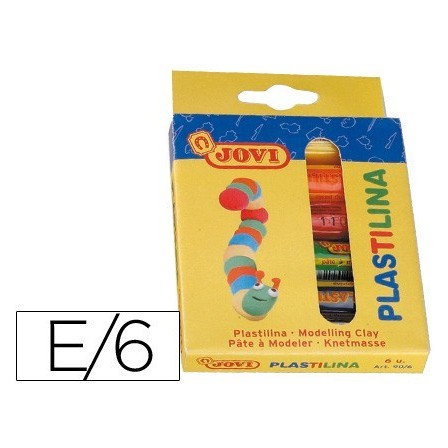 PLASTILINA JOVI -ESTUCHE DE 6 UNIDADES