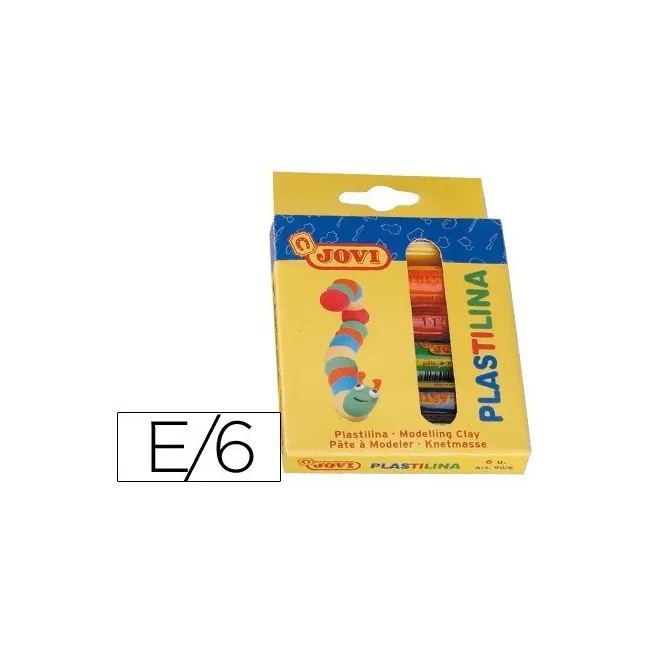 PLASTILINA JOVI -ESTUCHE DE 6 UNIDADES