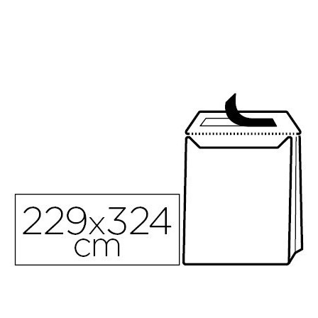 SOBRE LIDERPAPEL BOLSA FUELLE KRAFT 229X324 MM SOLAPA TIRA DE SILIC...