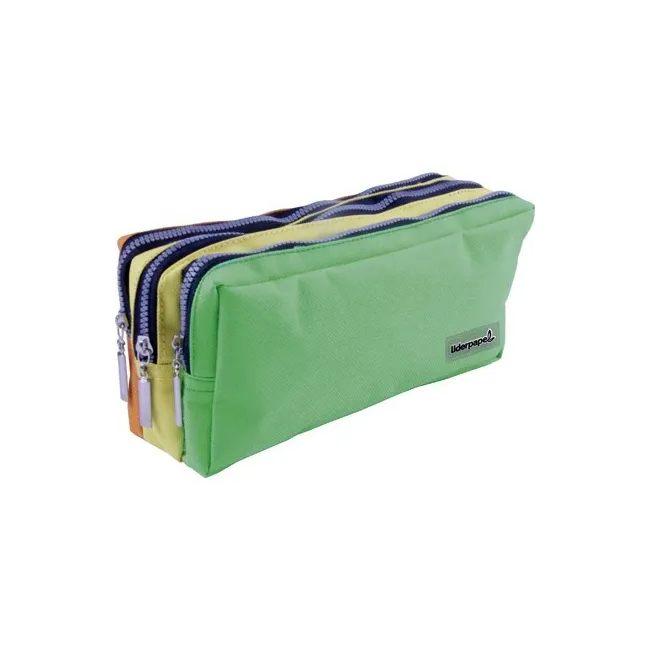 BOLSO ESCOLAR LIDERPAPEL PORTATODO RECTANGULAR 3 BOLSILLOS COLORES ...