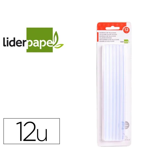 BARRAS TERMOFUSIBLE LIDERPAPEL 7 MM DE DIAMETRO X 200 MM DE ALTO BL...