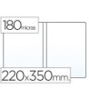 FUNDA PORTADOCUMENTO CUARTO DOBLE 180 MICRAS PVC TRANSPARENTE 220X3...