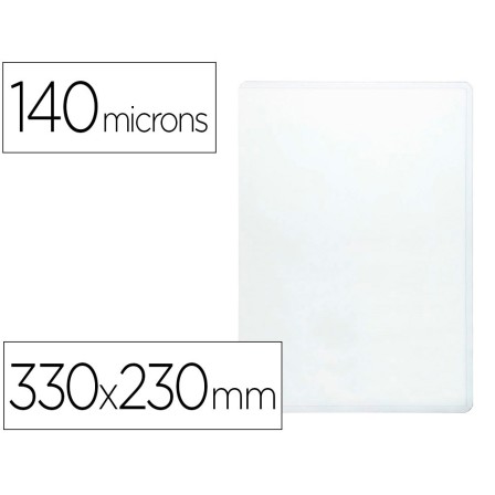 FUNDA PORTADOCUMENTO Q-CONNECT FOLIO 140 MICRAS PVC TRANSPARENTE 23...