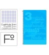 CUADERNO ESPIRAL LIDERPAPEL FOLIO PAUTAGUIA TAPA PLASTICO 80H 75GR ...