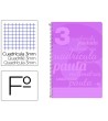 CUADERNO ESPIRAL LIDERPAPEL FOLIO PAUTAGUIA TAPA PLASTICO 80H 75GR ...