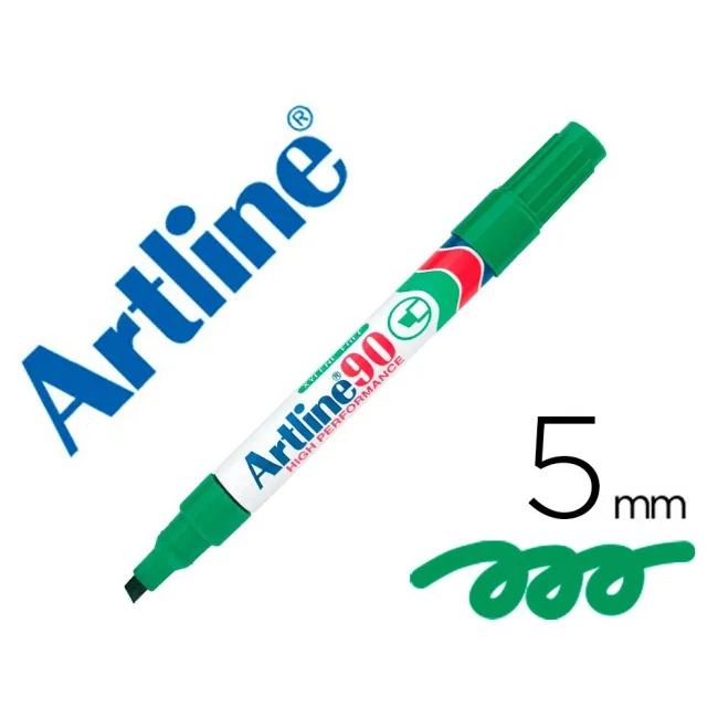 ROTULADOR ARTLINE MARCADOR PERMANENTE EK-90 VERDE -PUNTA BISELADA 5...